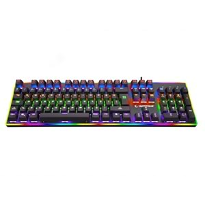 Rampage BYGAME-K1 RGB Led Frame Rainbow Mekanik Red Switch Gaming Oyuncu Klavyes