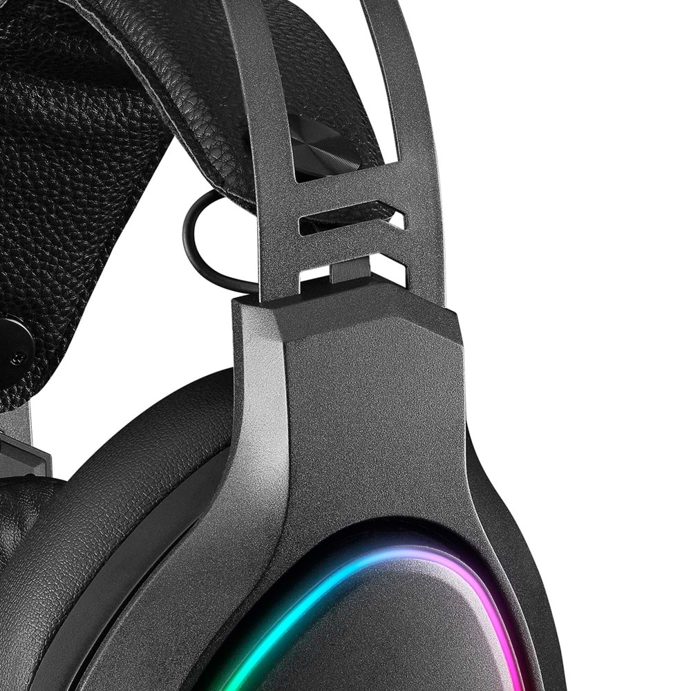 Rampage RMX-G7 SNIPER Siyah USB 7.1 RGB Gaming Mikrofonlu Kulaklık