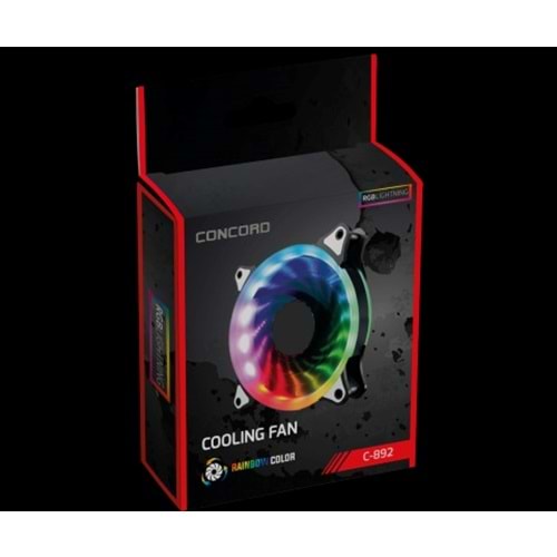 Concord C-892 12cm RGB Hydraulic Kasa Fanı