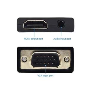 Hytech HY-VGH30 VGA To HDMI Çevirici