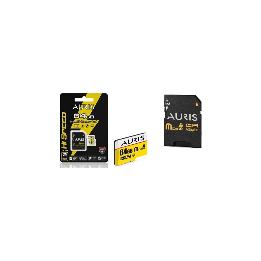 Aurıs 64GB Class 10 MicroSD Hafıza Kartı