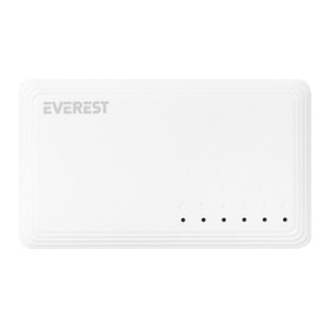 Everest EVERLINK ESW-515G 5 Port 10/100/1000Mbps Gigabit Ethernet Masaüstü Ethernet Switch Hub