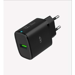Link Tech C301 Siyah Safe 12W Micro USB Kablolu Hızlı Şarj