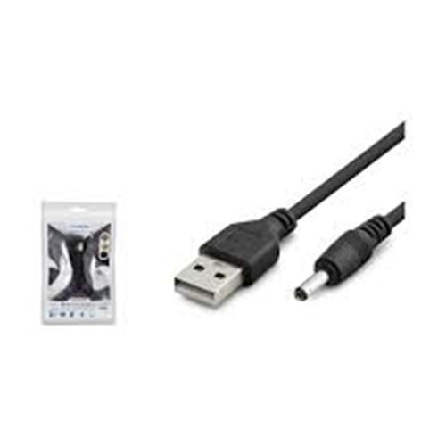 HADRON HDX1320 TABLET ŞARJ KABLOSU USB TO (3.5*1.35) 1M SİYAH
