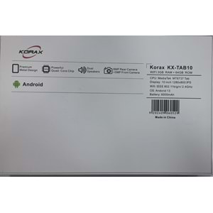 Korax KX-TAB10 10 inç Tablet
