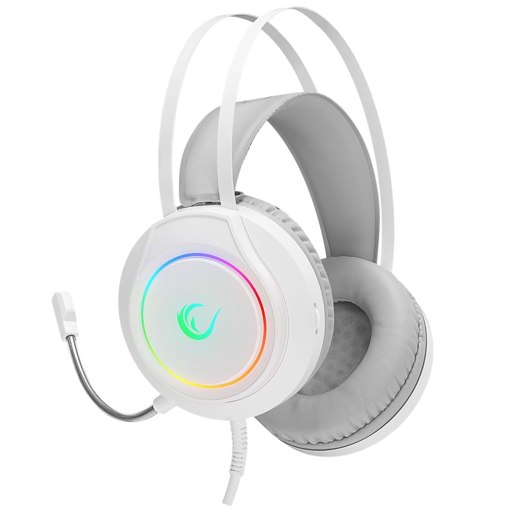 Rampage RM-K45 ORBIT-S Beyaz RGB Led 7.1 Gaming Mikrofonlu Oyuncu Kulaklığı
