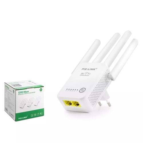 PIX-LINK WR49S4T WIFI REPEATER + ROUTER + AP 300Mbps BEYAZ