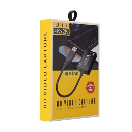 S-link SL-UH700 Siyah USB 3.0 To HDMI Video Yakalayıcı (Capture) Konnektör