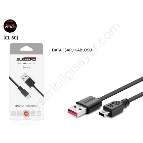 Subzero CL60 V3 5Pin 1mt. Şarj Kablosu