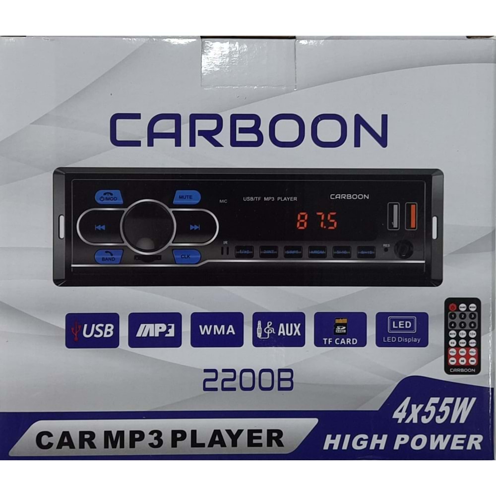 Tastech Carbon CR-2200 Blootood Usb+Sd Teyp