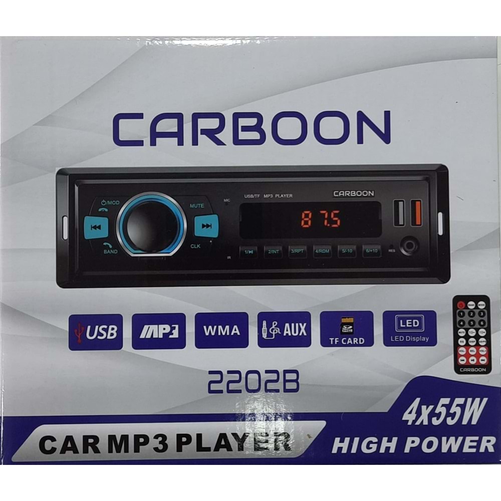 Tastech Carbon CR-2202 Blootood Usb+Sd Teyp