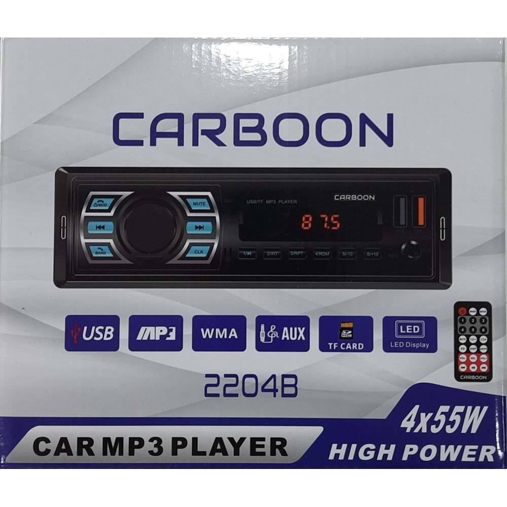 Tastech Carbon CR-2204 Blootood Usb+Sd Teyp