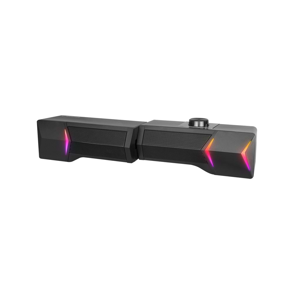 Rampage Elegant X10 2.0 Bluetooth'lu Rms 3W*2 RGB Işıklı Multimedia Usb 5V 45dB Gaming Oyuncu Speaker