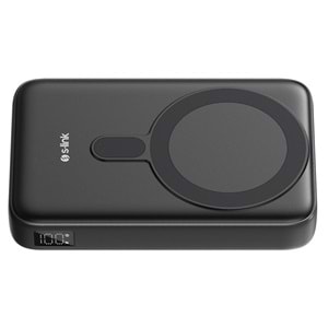 S-link M1051 10000mAh Magsafe 15W + Watch 2.5W HSC22.5W+PD20W+QC3.0 Siyah LCD Taşınabilir Şarj Cihazı Powerbank