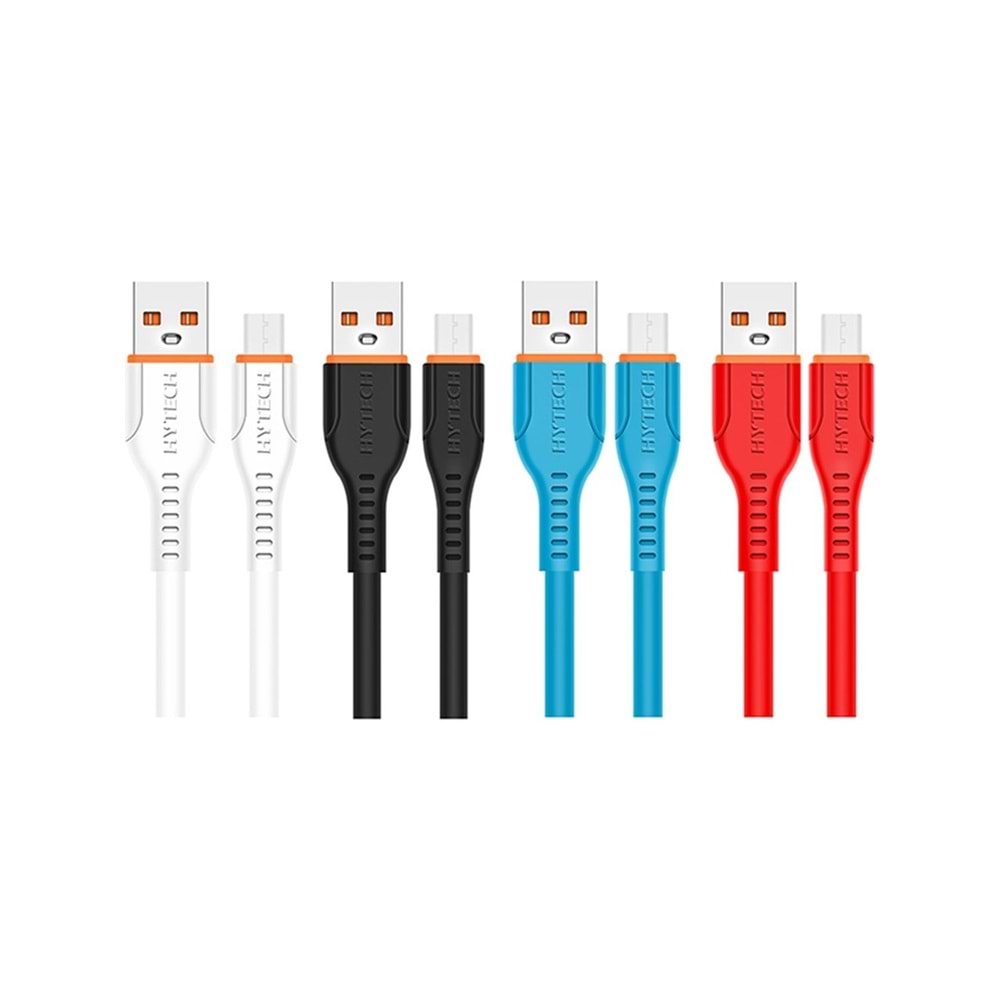 Hytech HY-X260 2.4A Micro Usb Karışık Renk Şarj Kablosu