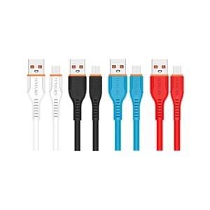 Hytech HY-X260 2.4A Micro Usb Karışık Renk Şarj Kablosu