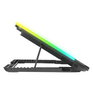 Rampage SIXPOWER R9 6 Fan RGB Işıklı Telefon Tutuculu Notebook Soğutucu