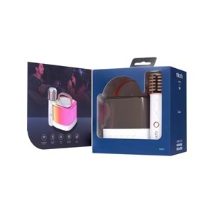 Mikado MD-16BT Favorite Beyaz TF Kart Destekli Bluetooth Wireless Karaoke Mikrofonlu 1200mAh Taşınabilir Speaker