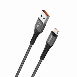 Hytech HY-X331 1m 2.4A Lightning Koyu Gri Data + Şarj Kablosu