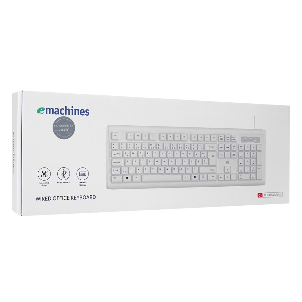 Acer eMachines EAK9821 Beyaz USB Q Standart Klavye