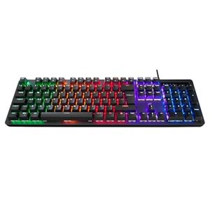 Acer eMachines EAK104 Siyah USB RGB Backlight RED SWITCH Mekanik Q 104 Tuşlu Gaming Klavye