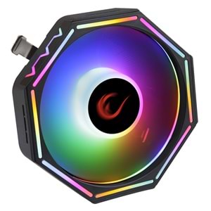 Rampage RM-C04 COOLBLADE Rainbow 58CFM LGA1851/1700/AM5 Uyumlu Hava Soğutmalı CPU Fan