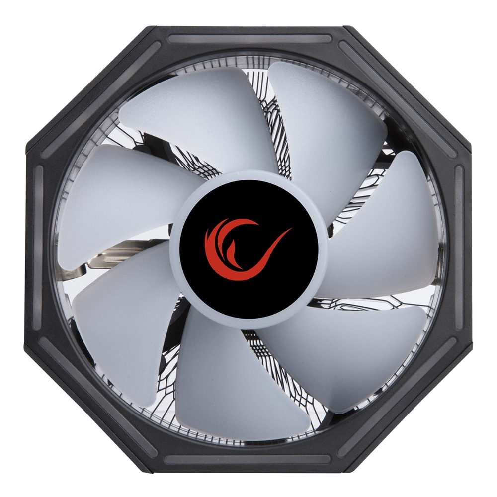 Rampage RM-C04 COOLBLADE Rainbow 58CFM LGA1851/1700/AM5 Uyumlu Hava Soğutmalı CPU Fan