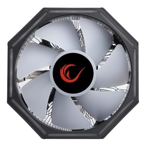 Rampage RM-C04 COOLBLADE Rainbow 58CFM LGA1851/1700/AM5 Uyumlu Hava Soğutmalı CPU Fan