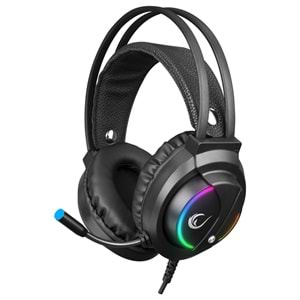 Rampage FITMENT KM-GX7 Gökkuşağı Aydınlatmalı Siyah USB Gaming Combo Mouse + Mousepad + Kulaklık Q Gaming Klavye +