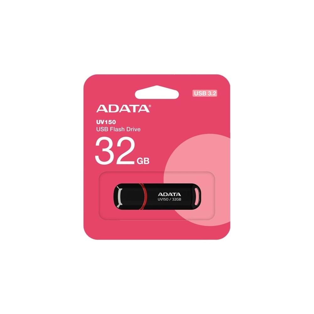 Adata UV150/32GB Flash Bellek 32Gb Usb3.2 Gen1 Siyah