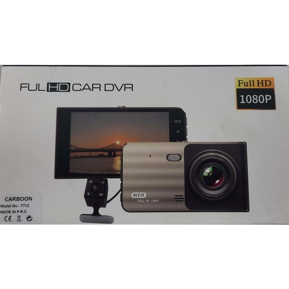Tastech Carbon T712 Araç Kamerası