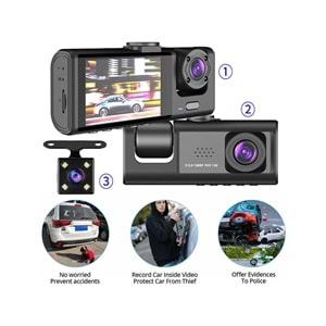 Tastech Carbon T717 Araç Kamerası