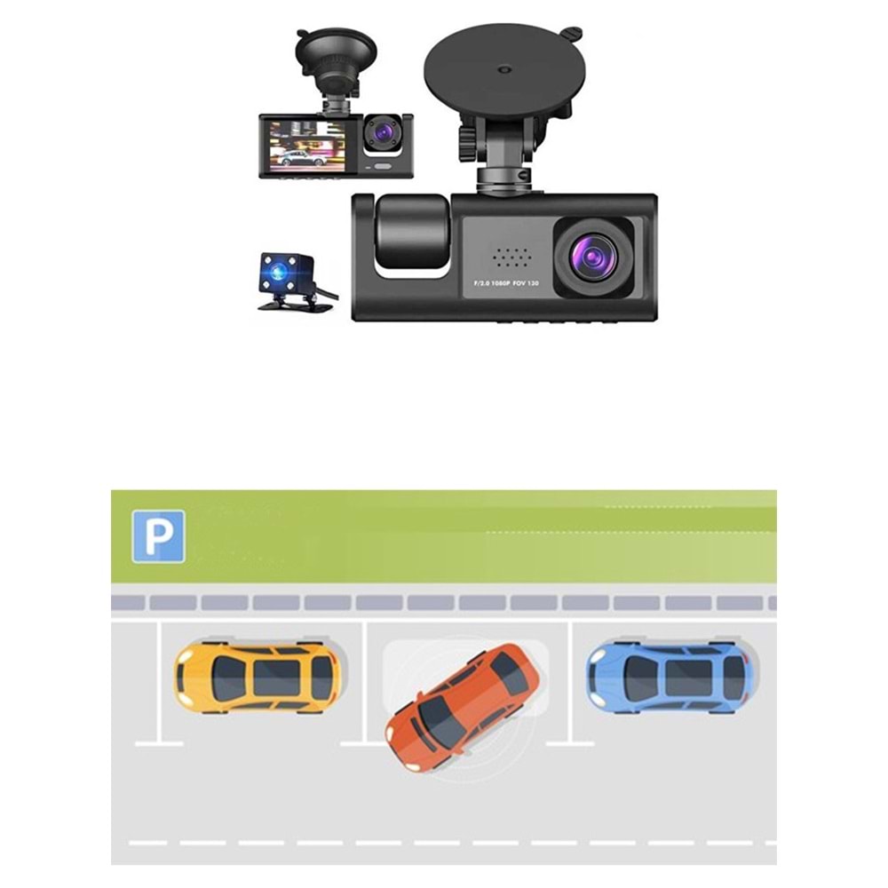 Tastech Carbon T717 Araç Kamerası