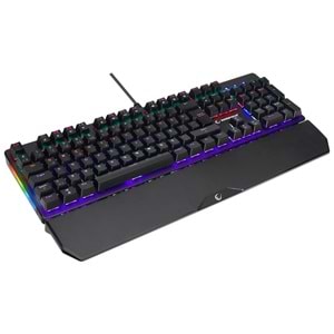 Rampage KB-R86 UMBRA Siyah USB Rainbow Aydınlatmalı Red Switch Mekanik Gaming Oyuncu Klavye