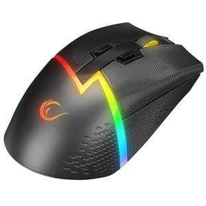 Rampage DROP M3 V2 24000 DPI 3311 Sensor Siyah RGB Şarjlı Kablosuz 80 Milyon Huano Switch Gaming Oyuncu Mouse