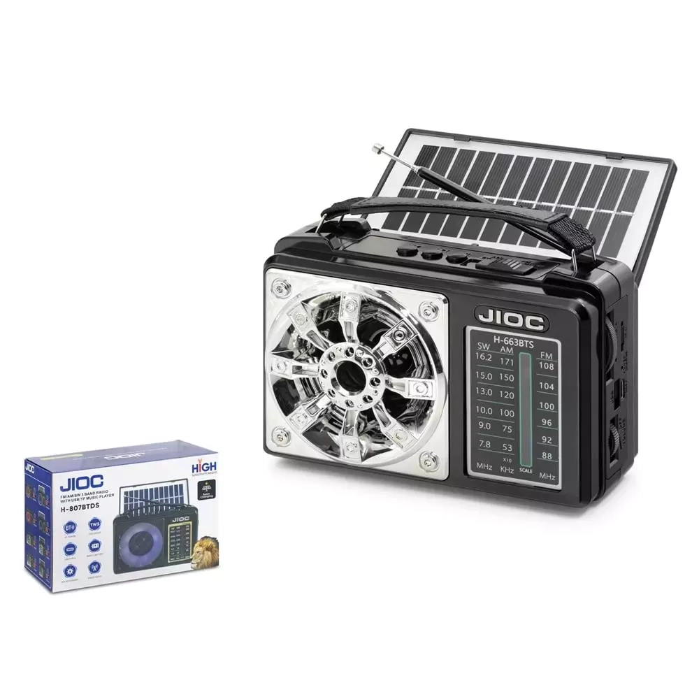 Joıc H-663BTS Bluetooth Nostaljik Fm Radyo Solar