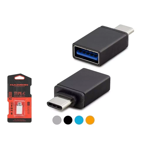 HADRON HDX5051 Type-C to USB Dişi Çevirici Metal - Çok Renkli