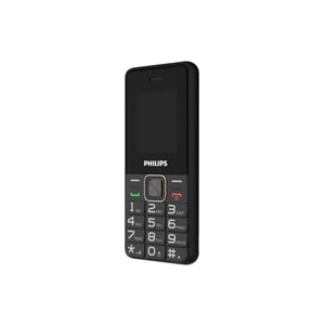 Philips E6105 4G Çift Sim Kartlı Tuşlu Cep Telefonu Siyah