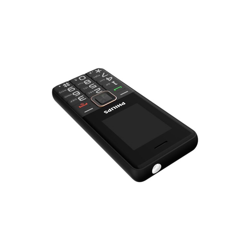 Philips E6105 4G Çift Sim Kartlı Tuşlu Cep Telefonu Siyah