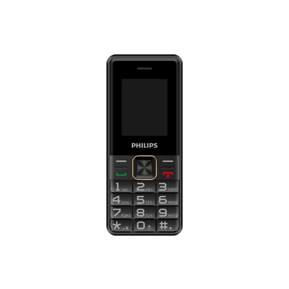 Philips E6105 4G Çift Sim Kartlı Tuşlu Cep Telefonu Siyah