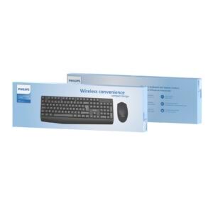 Philips SPT6337 Kablosuz Türkçe Q Klavye & Mouse Seti Siyah