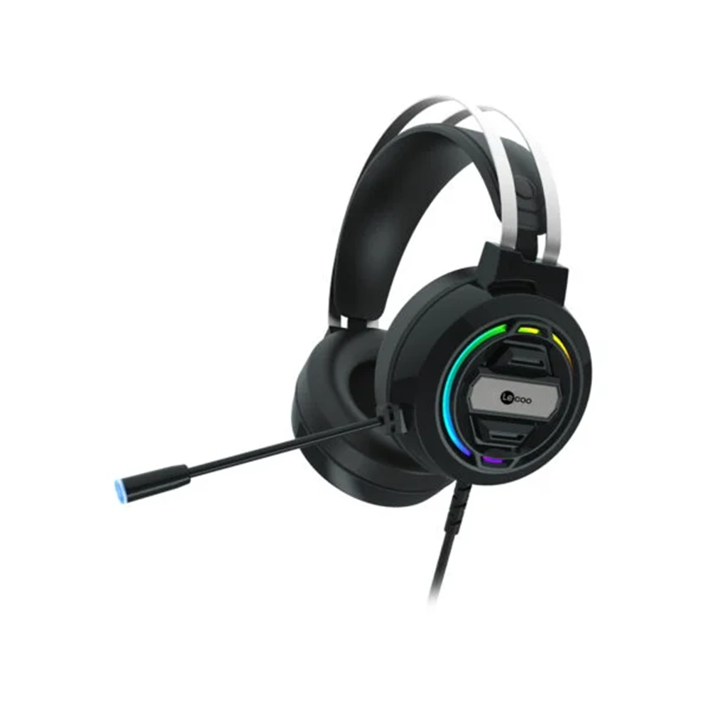 Lecoo HT401 Kablolu USB2.0 RGB LED Aydınlatmalı Kulak Üstü Gaming Kulaklık Siyah