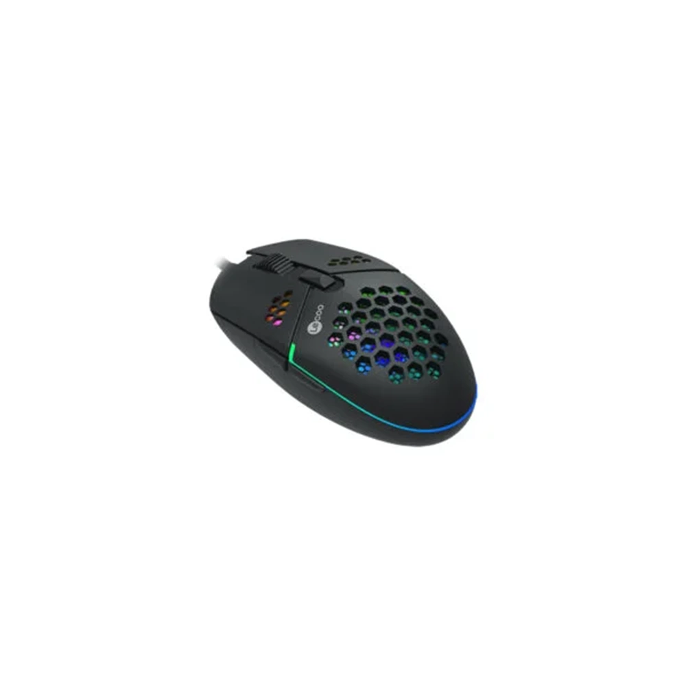 Lecoo MS105 Kablolu RGB LED Aydınlatmalı 3200DPI 6 Tuşlu Oyuncu Mouse Siyah