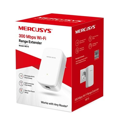 Tp-link Mercusys ME10 Wi-Fi Menzil Genişletici, 300Mbps, Beyaz