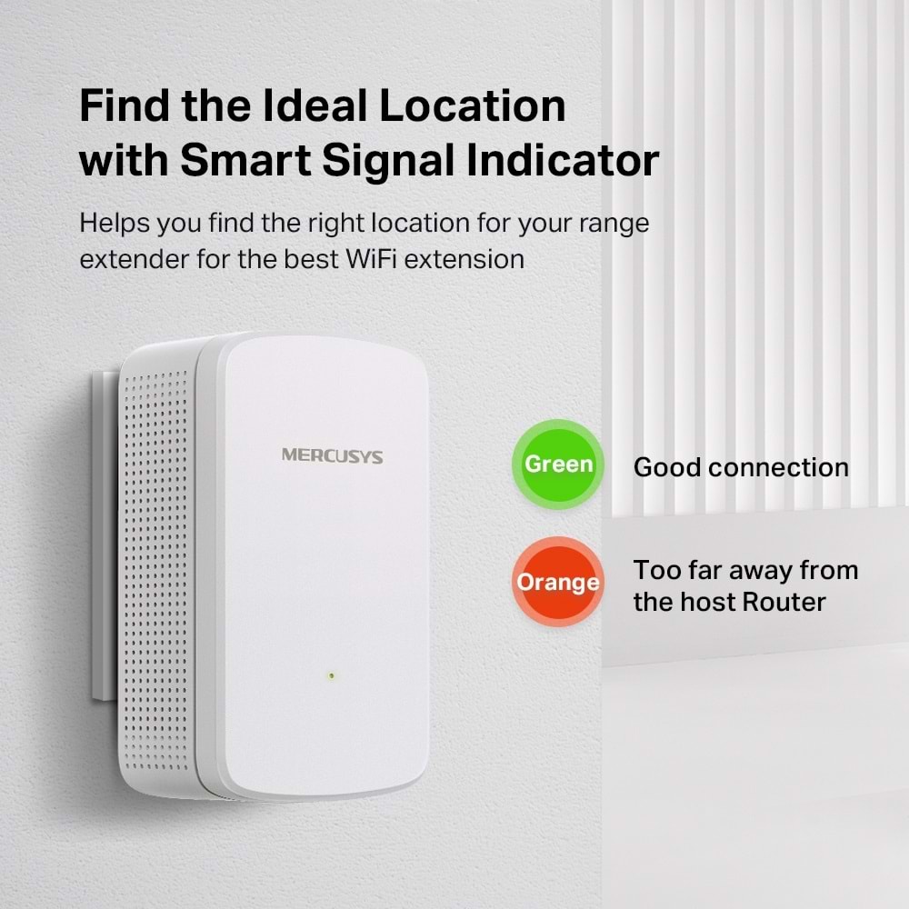 Tp-link Mercusys ME10 Wi-Fi Menzil Genişletici, 300Mbps, Beyaz