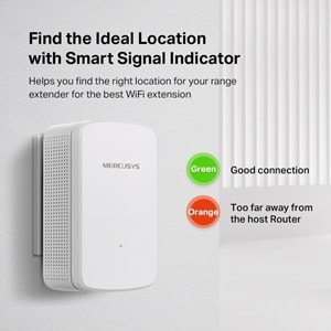 Tp-link Mercusys ME10 Wi-Fi Menzil Genişletici, 300Mbps, Beyaz