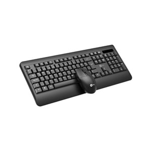 Lecoo KW202 Kablosuz Türkçe Q Klavye & Mouse Set Siyah
